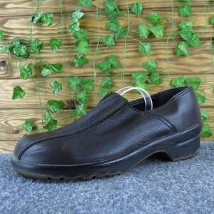 Sanita Women's Comfort Shoes Brown Leather Slip-On Size 41M